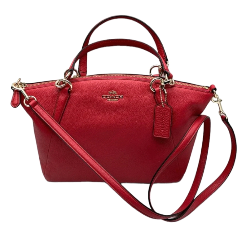 Coach Berry Leather Satchel Crossbody Bag